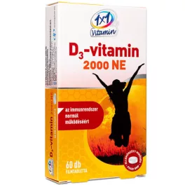   1x1 vitamín D3 vitamín 2000 IU doplnok stravy filmom obalené tablety (60 ks)