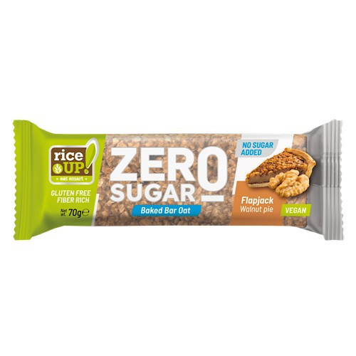 Rice up, Zero ovsený plátok, s orechmi, bez pridaného cukru, bezlepkové, 70g