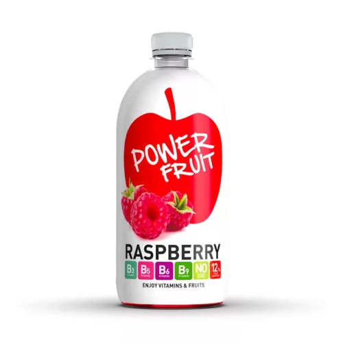 Power Fruit Malinová nápoj s horčíkom a vitamínmi skupiny B, 750 ml.
