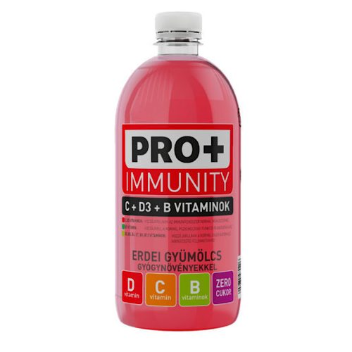 Pro+ Immunity, Lesný ovocný nápoj, s vitamínmi D, C a B, 750 ml