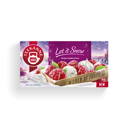 Teekanne, WOF Let it Snow, ovocný čaj s príchuťou beze a maliny, 45 g