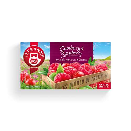 Teekanne, WOF, RED BERRIES, ovocný čaj s príchuťou brusnica-malina, 45 g