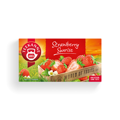 Teekanne, WOF, Strawberry Sunrise, jahodový čaj, 50g