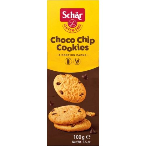 Schär Choco Chip Cookie csokidarabos keksz, 100 g