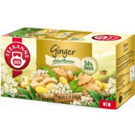 Teekanne Ginger Elderfl. bodzavirág íz. gyömbértea, 35 g