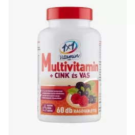   1x1 Vitamin vitamin C 1000 mg +  vitamin D3 extrakt zo šípok, doplnok stravy s príchuťou pomaranča, žuvacie tablety so sladidlami (60 db)