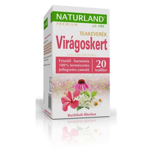 Naturland Virágoskert gyógynövény teakeverék 20x1,5 g