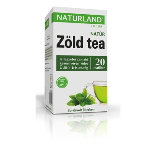 Naturland Zöld tea natúr filteres 20x1,5 g