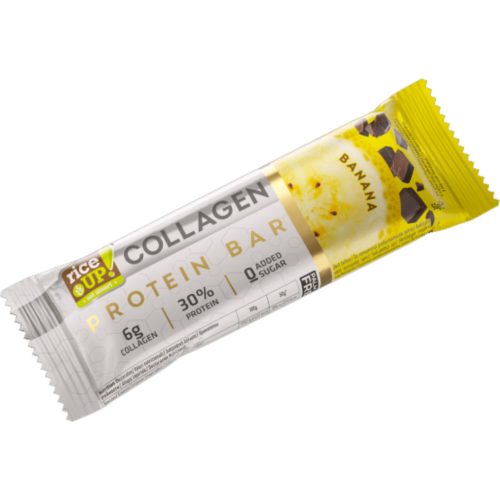 Rice up Fehérjeszelet kollagénnel Banán ízű, 50 g