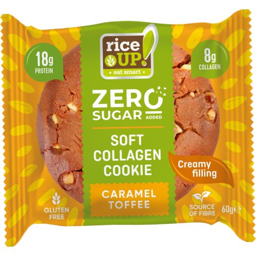 Rice UP Zéro Kollagén, protein keksz karamell ízű, 60 g