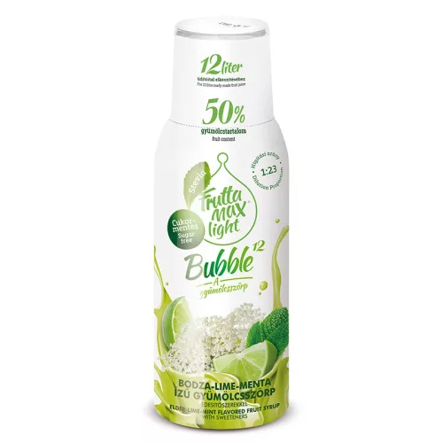 Fruttamax bubble bodza-lime-menta light, 500 ml