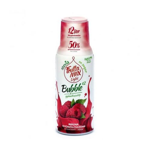 Fruttamax bubble 12 málna light, 500 ml