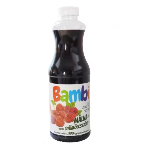 Bambi light málna, 1000 ml